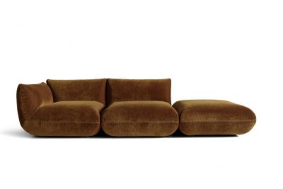Jalis21 Sofa Fabric Cord Amber Cor